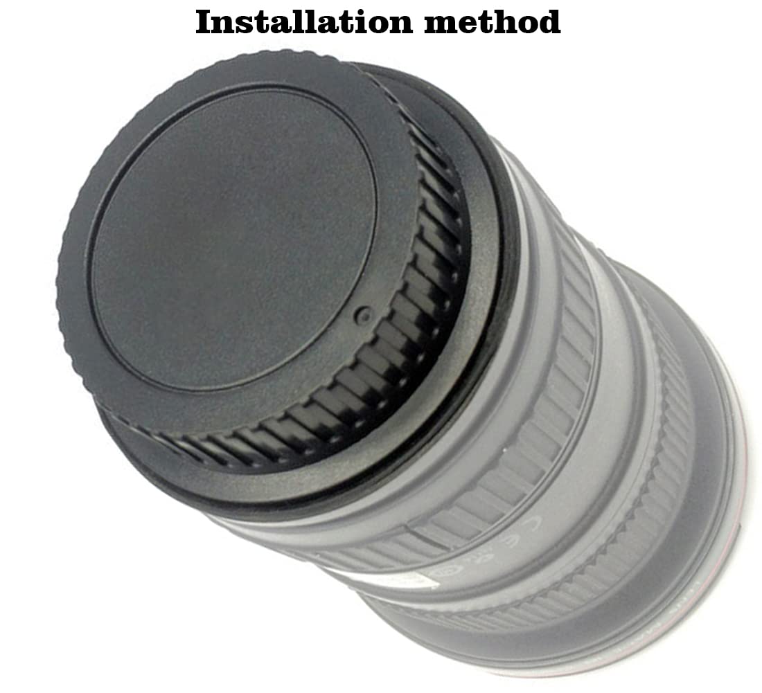 [4Pack] Rear Lens Cap Cover Compatible With All Canon Eos Ef Ef S Camera Lens,Eos Rebel T7 T6 T5 90D 80D 77D 70D 60D 5Ds 1Dx 5D