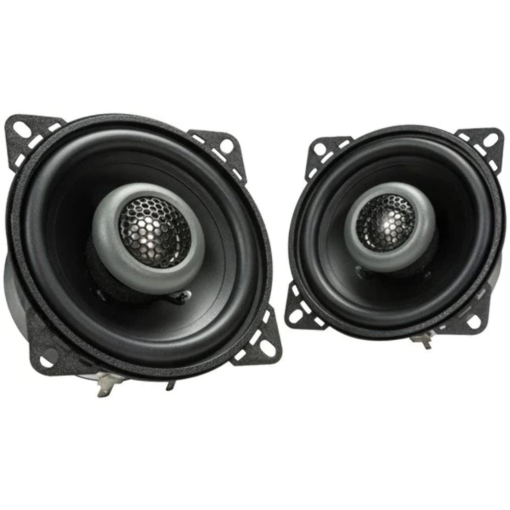 MB Quart Formula 4 Inch 80 Watt 2 Way Coaxial Car Audio Speaker Pair with Built in 1 Inch Tweeters for Vehicle Sound System , Bl