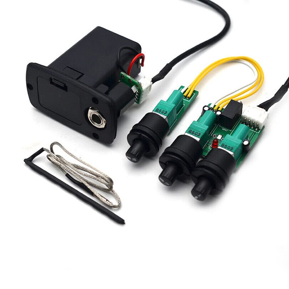 3 Bands Active Equalizer Preamp Piezo Pickup For Taylor Acoustic Guitar Pickups