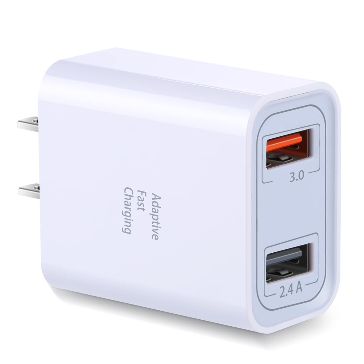 Dual Usb Wall Charger 30W, Costyle Quick Fast Charger 3.0 Power Adapter & 5V 2.4A Usb Charger Block Compatible Galaxy S23 S22 S2