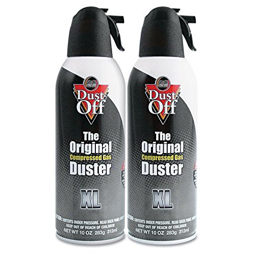 Dust Off Disposable Compressed Gas Duster, 10 Oz Cans, 2 Pack