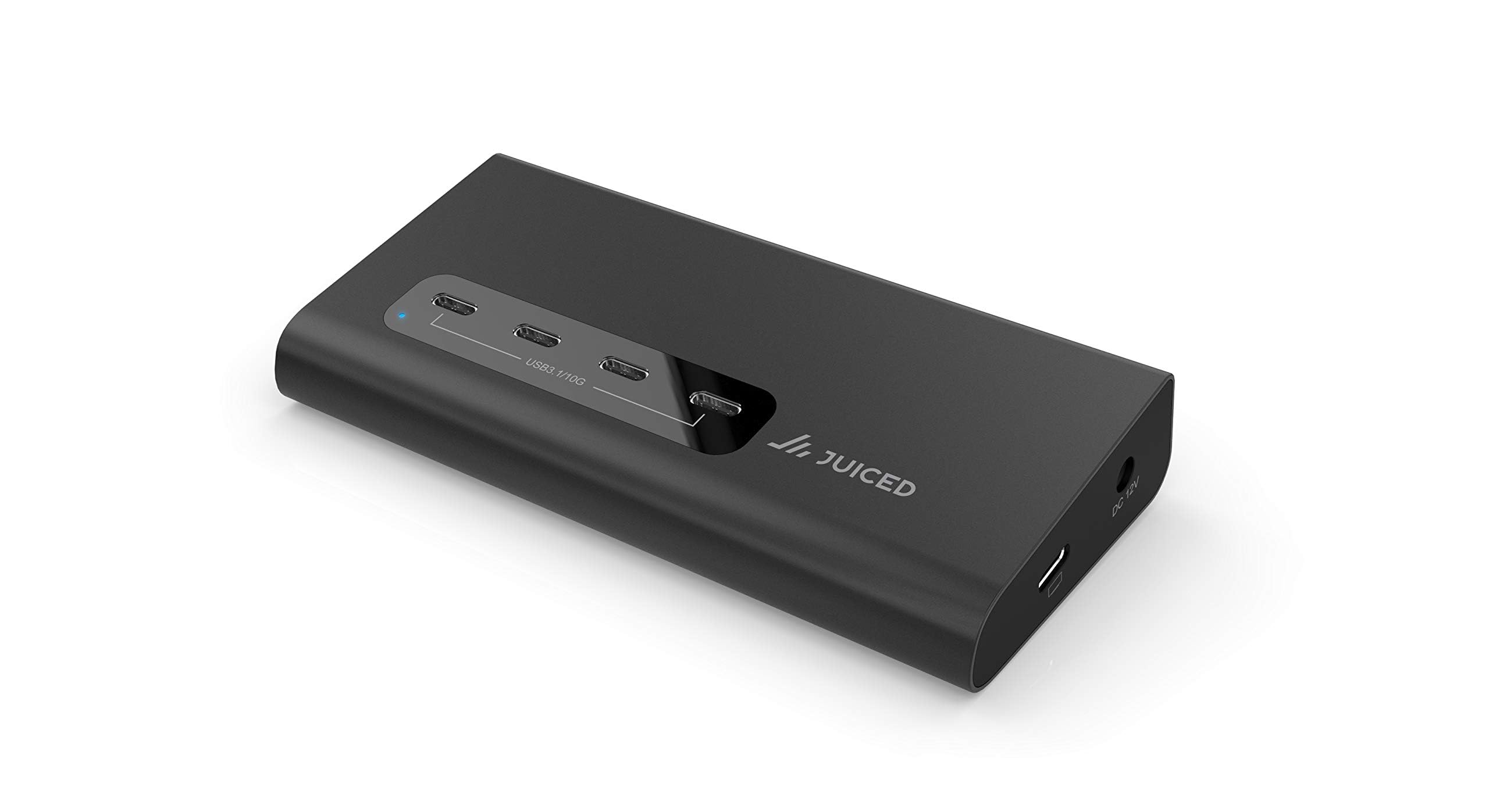 Juiced Systems Vertexhub High Speed Usb C & Usb A Hub   10 Gbps Transfer, Usb 3.2 Gen 2, 4X Usb C Ports, 3X Usb A Ports, Fast Charging