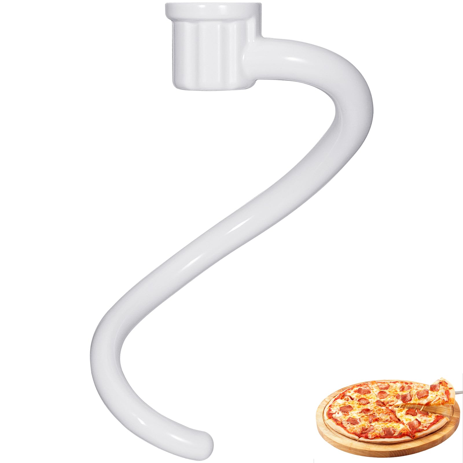 Spiral Dough Hook For Kitchenaid 5Plus & 6Qt Bowl Lift Stand Mixers, Bread Hook Attachment For Kitchen Aid Accessories And Attac