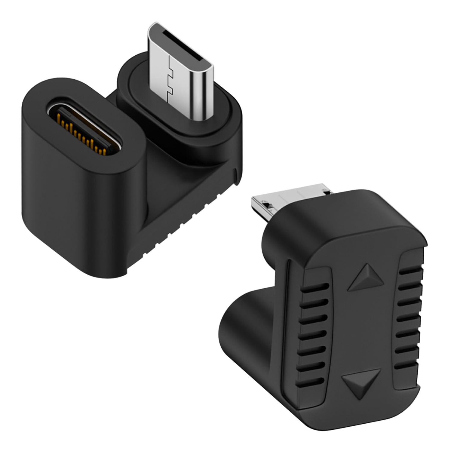 Qianrenon Usb C To Micro Usb Charging Data U Shaped Connector Usb C Female To Micro Usb Male 180 Degree Angle Down Adapter Plug