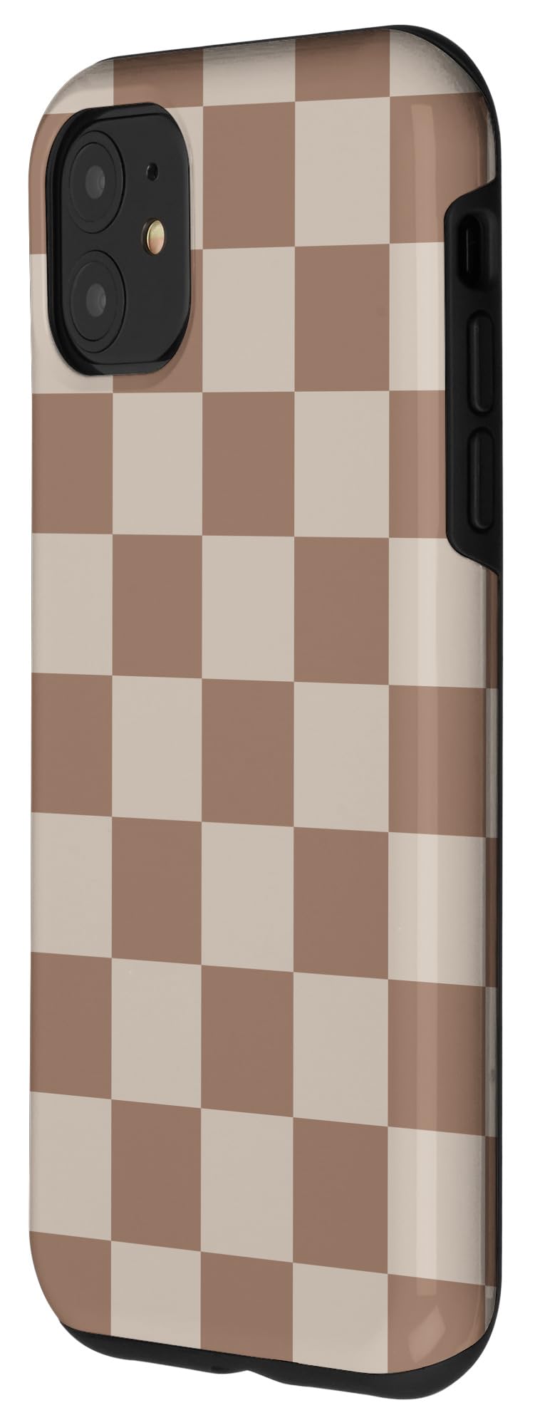Iphone 11 Brown Classic Checkered Big Checkerboard Case