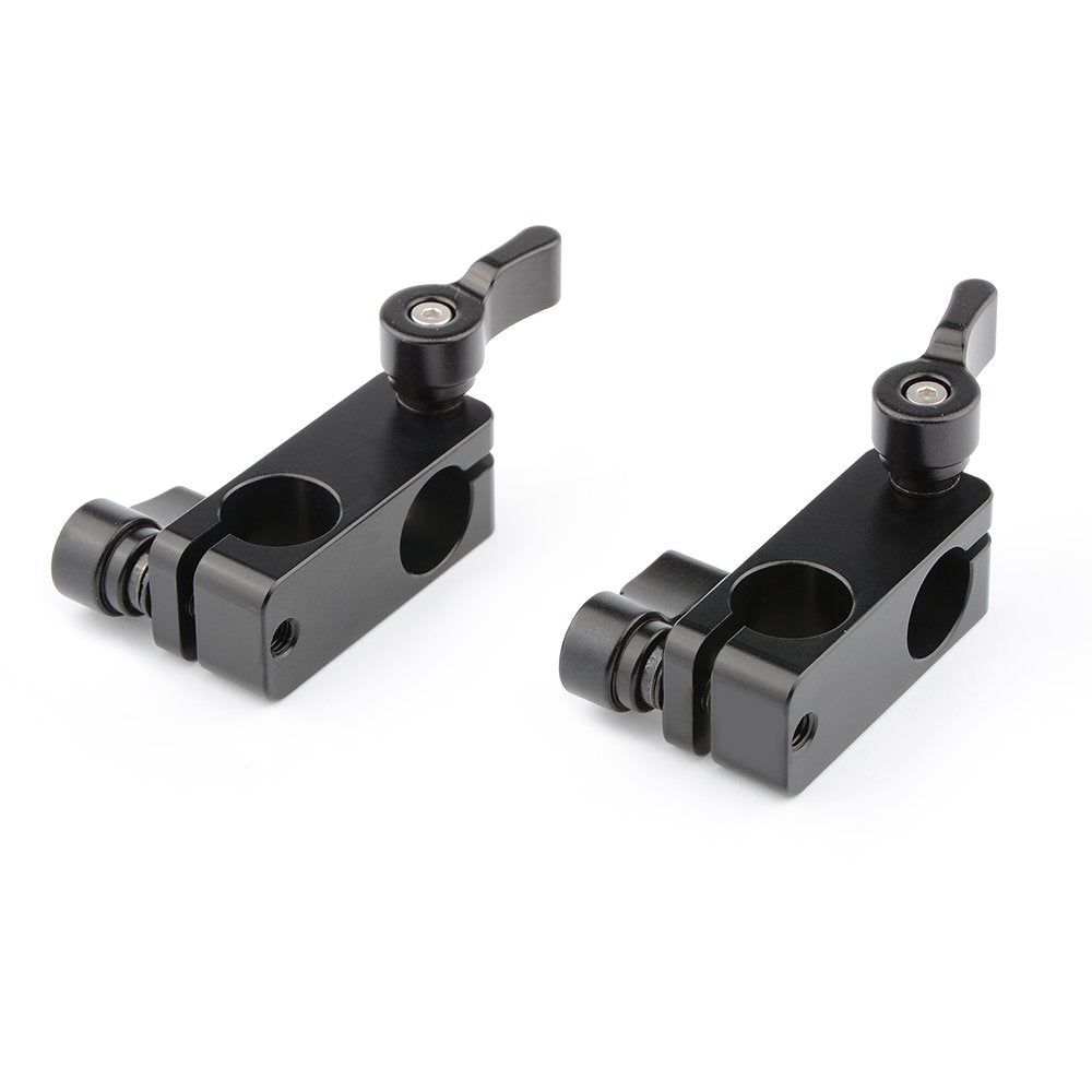 CAMVATE Right Angle Rod Clamp 15mm Rod 90 Degree Rotate for Video Camera DSLR Rig(2 PCS) - 1777