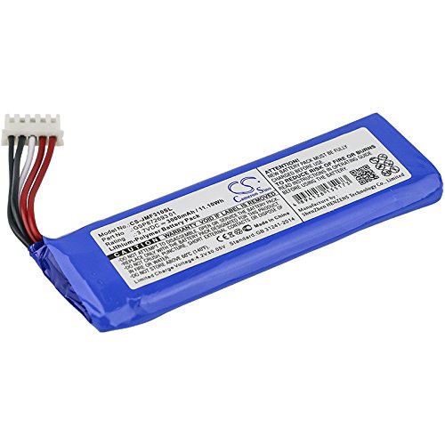 Cs 3000Mah Replacement Battery For Jbl Flip 4, Flip 4 Special Edition Pn Jbl Gsp872693 01