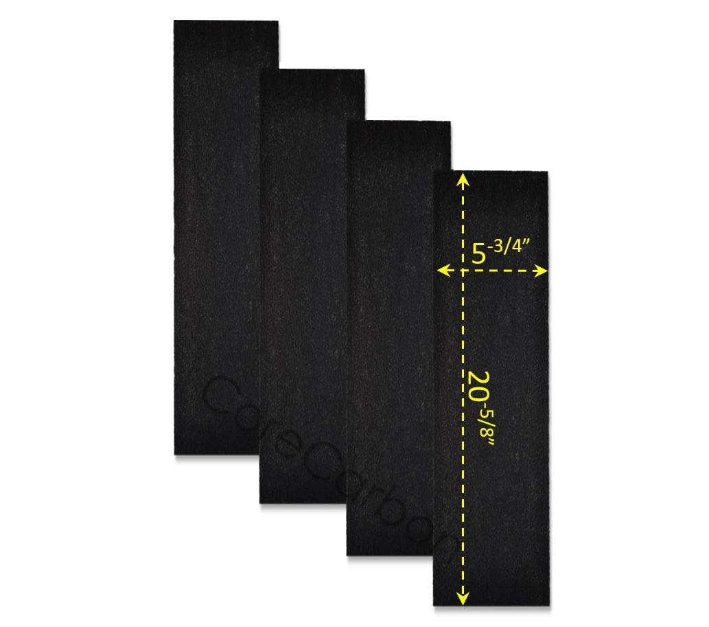 Corecarbon 4 Pack Exact Fitment Pre Filter Designed To Fit Honeywell Air Genius 3, 4, 5, 6 Purifier   Models Hfd300, Hfd310, Hfd