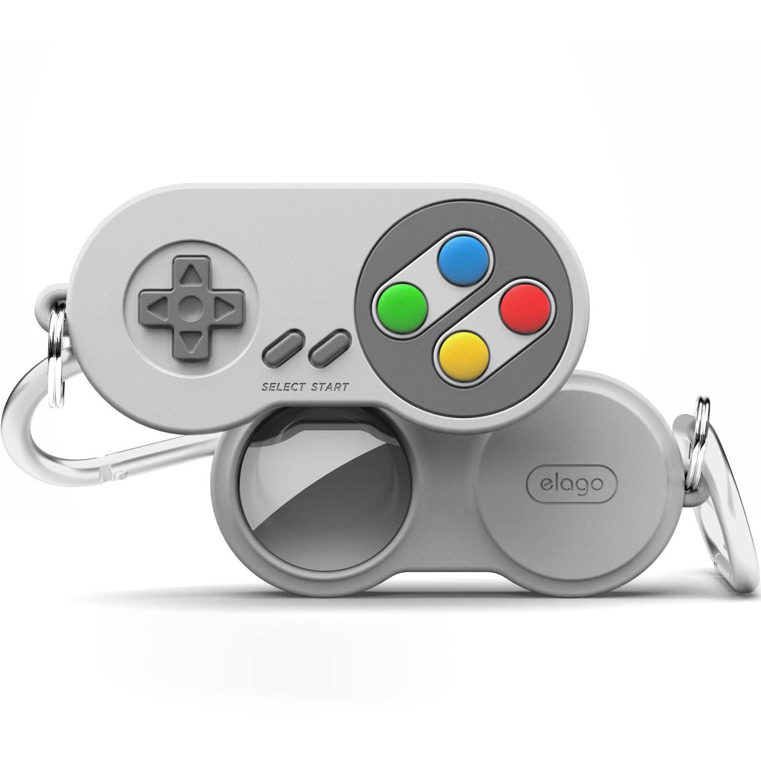 elago W5 Case Keychain Compatible with Apple AirTags - (Track Dogs, Keys, Backpacks, Purses, Golf Rangefinders) Tracking Device 