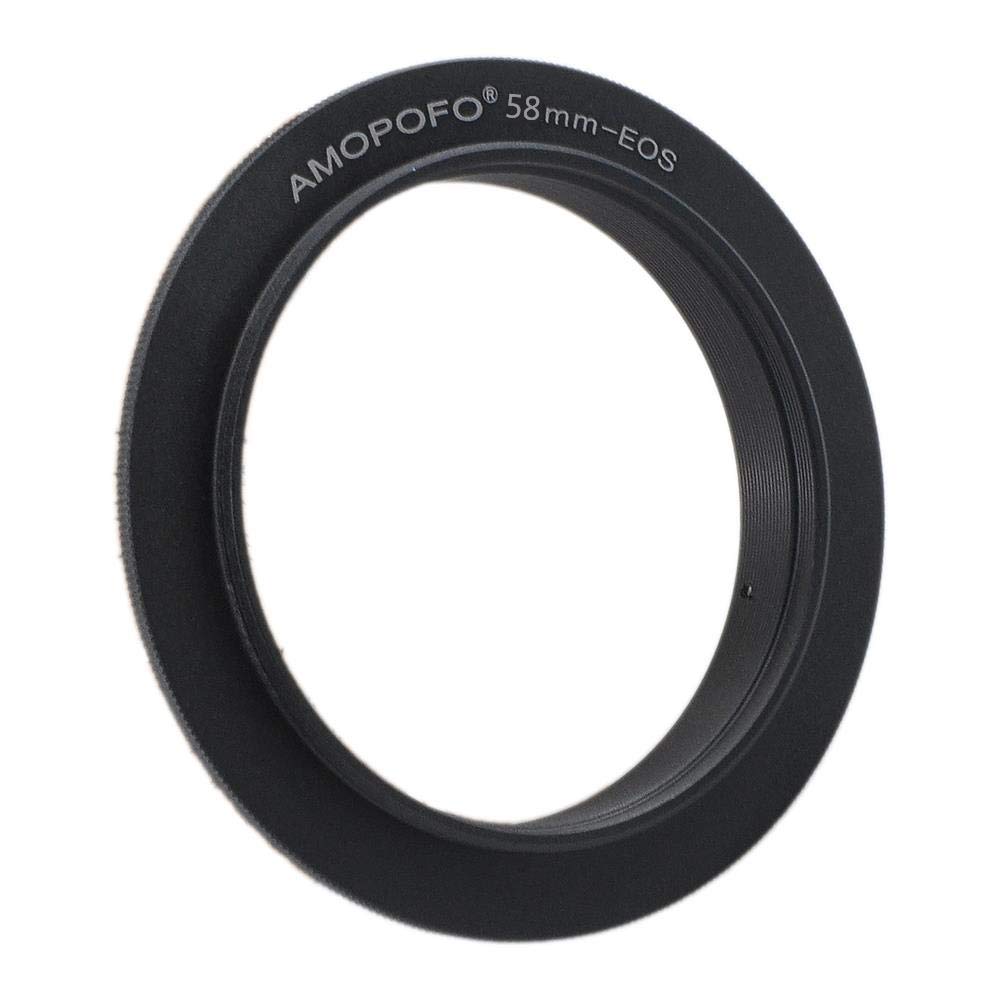 58Mm Macro Lens Reverse Ring Compatible With For Ef S 90D 80D 70D 60Da 60D 50D 40D 30D T6 T7 T5 Sl3 Sl2 T8I T7I T6I T6S T5I With Ef S 18 55Mm Kit Lens & 58Mm Filter Thread Lens
