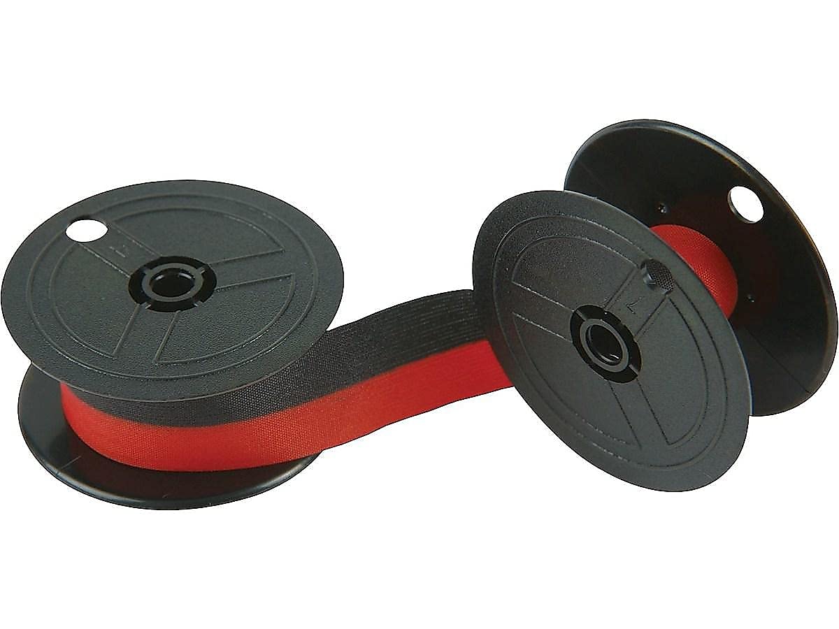Porelon 11216 Universal Twin Spool Calculator Ribbon, 6 Pack,Black/Red