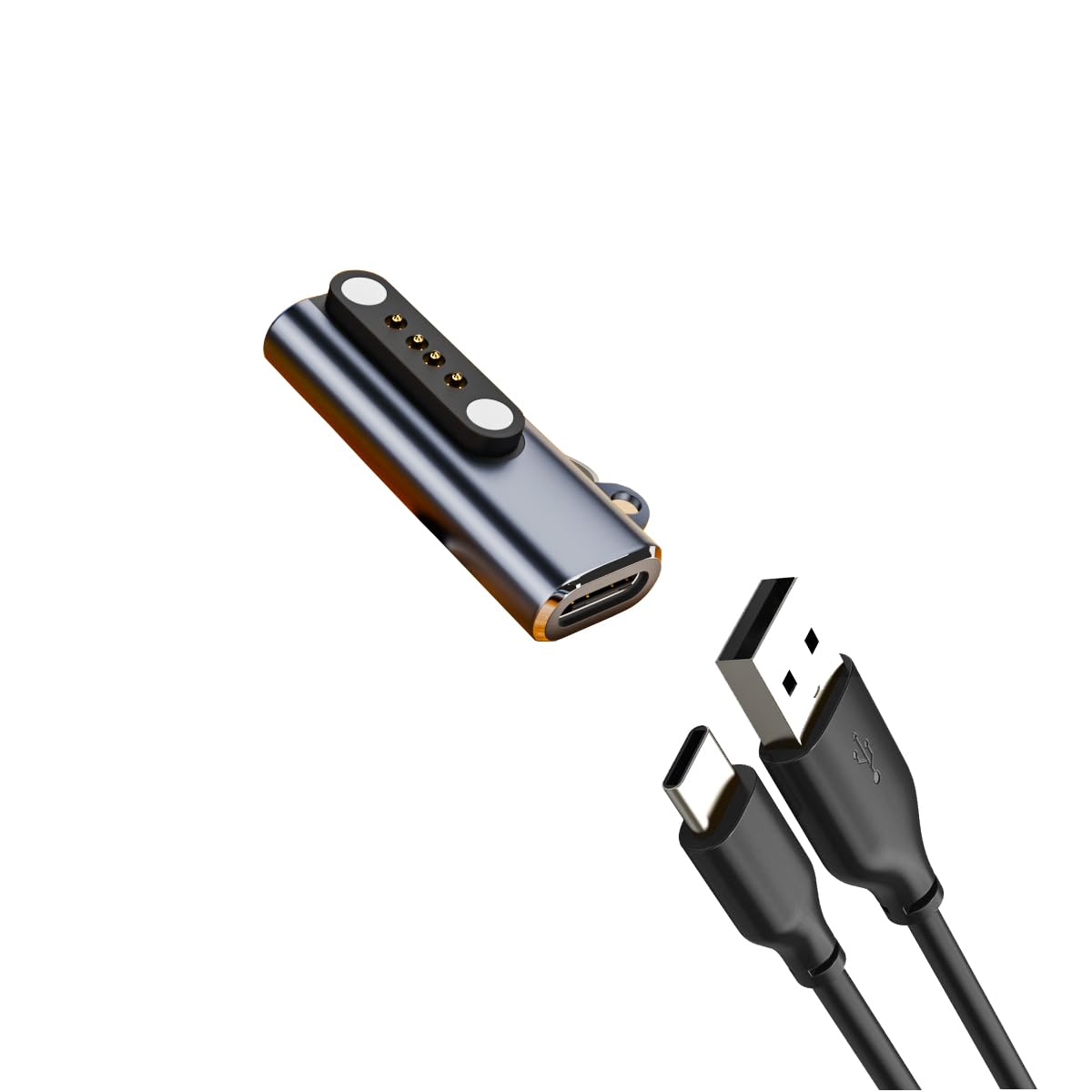 Zjkjhjy Replacement Charging Cable For 7.62Mm 4-Pin Devices Smart Watch Charger Cable, Universal 4 Pin 7.62Mm Magnetic Suction U