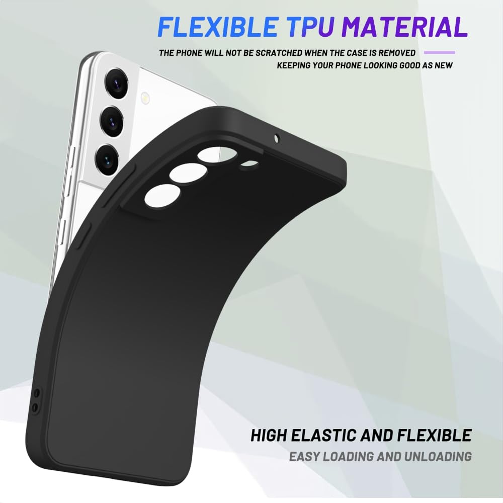 Wogroo For Samsung Galaxy S21 Case Black, Scratch Resistant With Soft Touch, Slim Thin Phone Cover For Samsung Galaxy S21