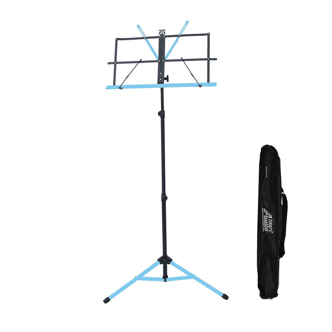Audio 2000S 60 Height Portable Sheet Music Stand Dual Color Black/Blue Ast444B-Bbl