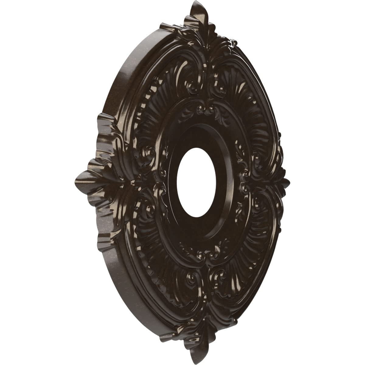 Ekena Millwork Cmp16Ateru Attica Thermoformed Pvc Ceiling Medallion (Fits Canopies Up To 5 5/8), 16Od X 3 1/2Id X 1P, Universal