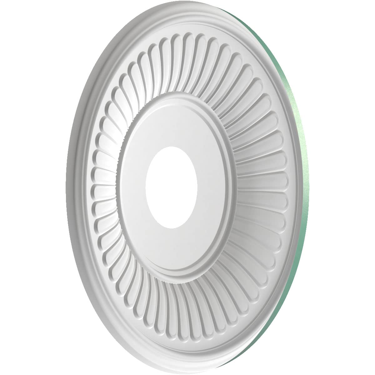 Ekena Millwork Cmp16Befsm Berkshire Thermoformed Pvc Ceiling Medallion (Fits Canopies Up To 7), 16Od X 3 1/2Id X 1P, Universal P