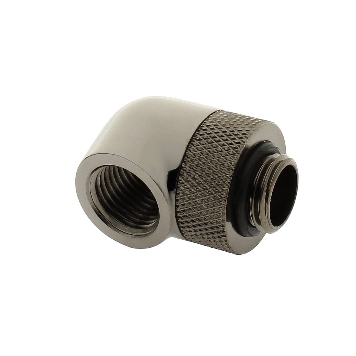 XSPC G1/4 90 Degree Rotary Fitting V2, Black Chrome