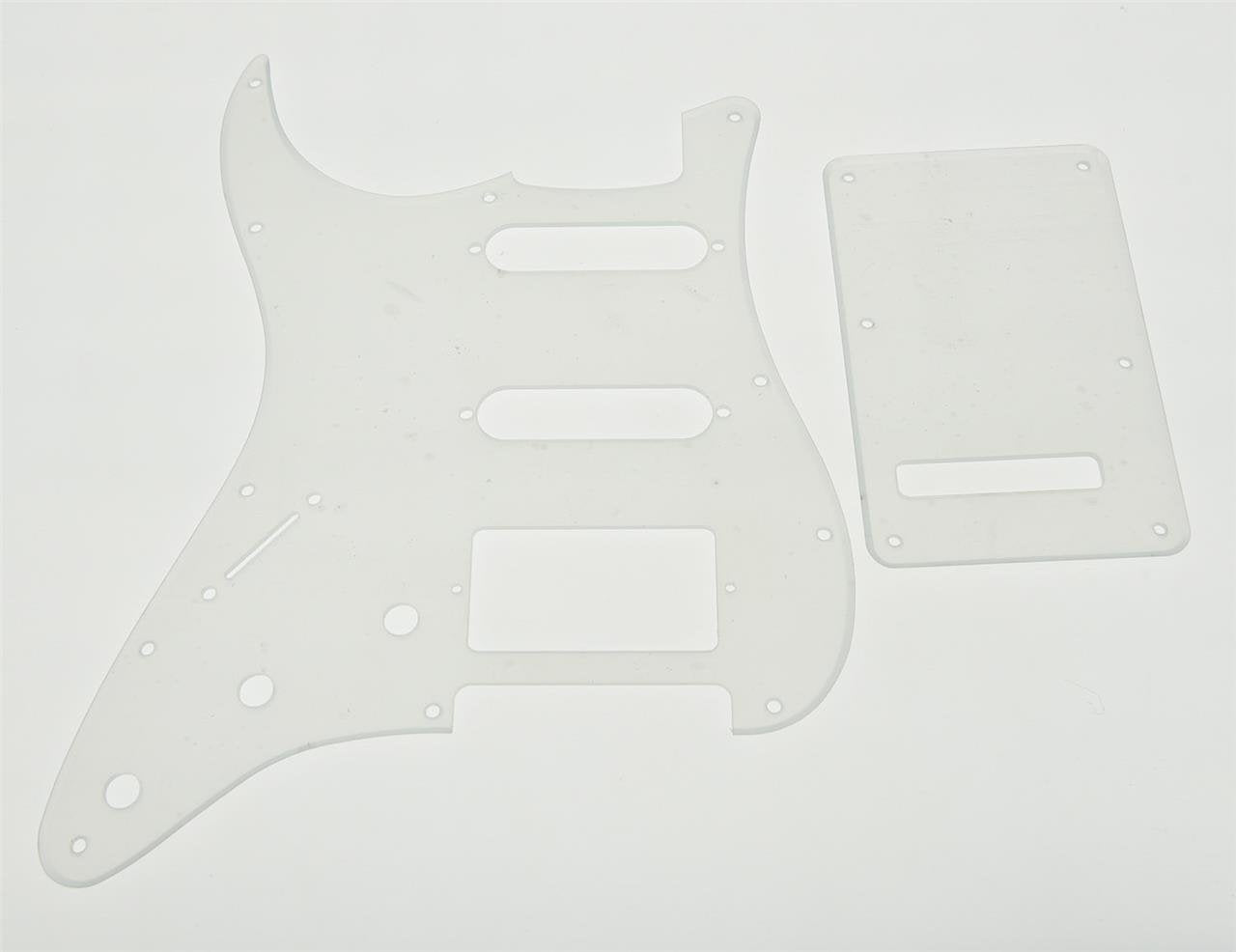 Kaish Clear 11 Hole Ststrat Style Pickguard Hss Pick Guard With St Back Plate Tremolo Trem Cover For Stratocasterstrat Made In U