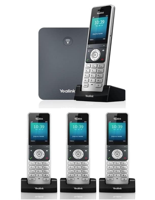 Yealink Ip Phone W76P Bundle Of W70B Base And W56H Handset + 3-Unit W56H Handset (3 X W56H)