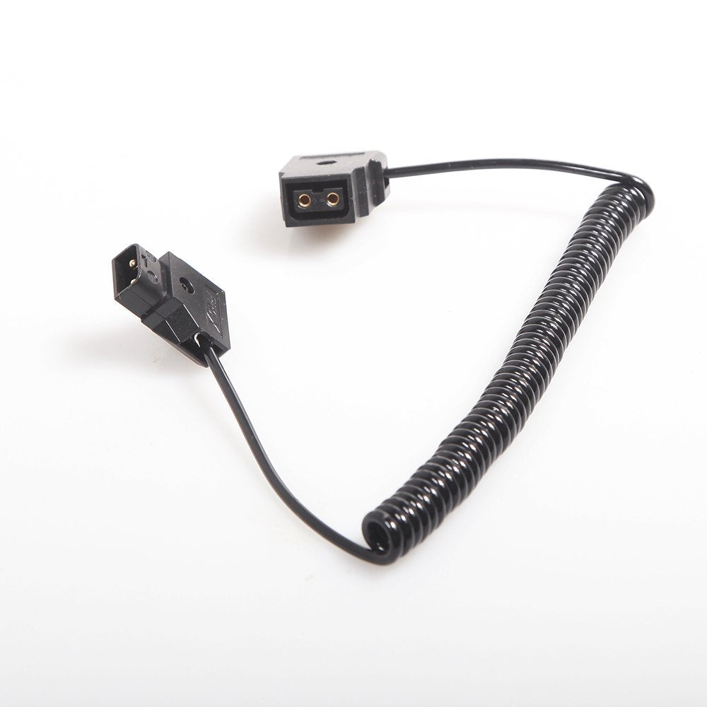 Coiled D Tap 2Pin Male To Female Extension Cable For Dslr Rig Anton Battery