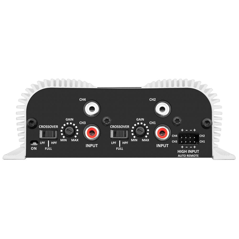 Taramps Ts 400X4 With Automatic High Level Input 400 Watts Rms 4 Channels Full Range Car Audio Amplifier Rca Input Class D 2 Bri