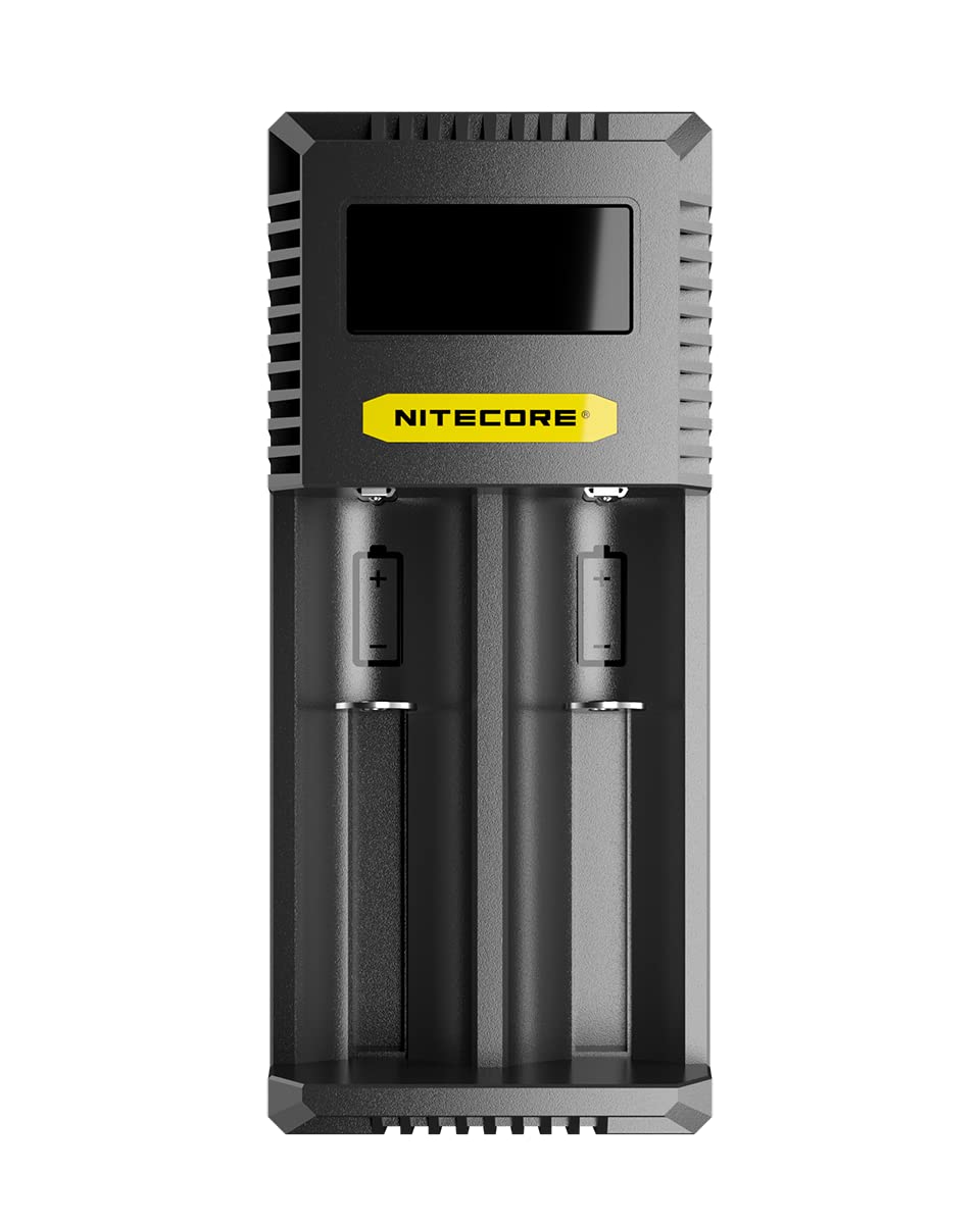 Nitecore Universal Battery Charger, Ci2, Dual-Slot, Black, 6952506495351