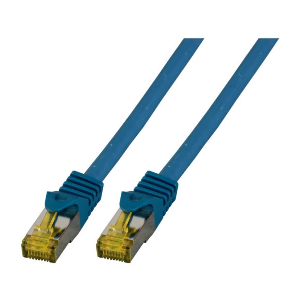 EFB-Elektronik MK7001.1,5BL RJ45 network cable, patch cord CAT 6a (Rohkabel CAT 7) S/FTP 1.50m blue