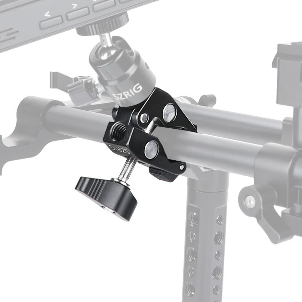 Szrig Super Crab Clamp With 1/4'' 20 & 3/8'' 16 Mounting Point For Camera Photo Studio