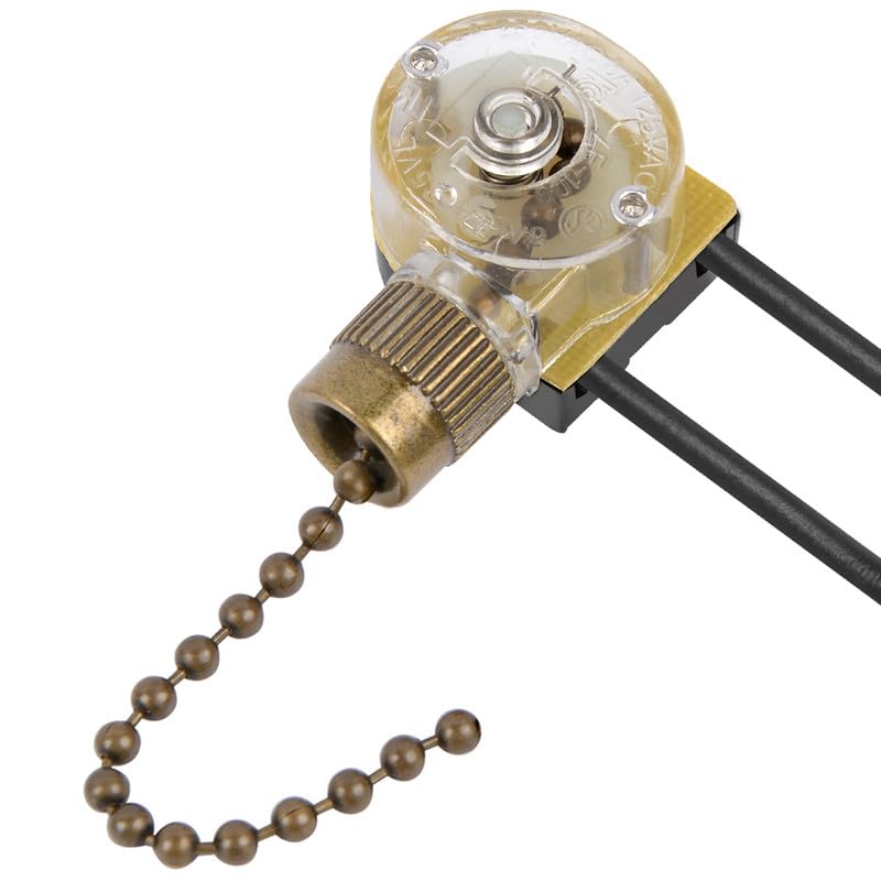 Zing Ear Ze 109 Ceiling Fan Switch, Fan Light Switch On Off Speed With Pull Chain Compatible With Hunter Ceiling Light Fans, Lam