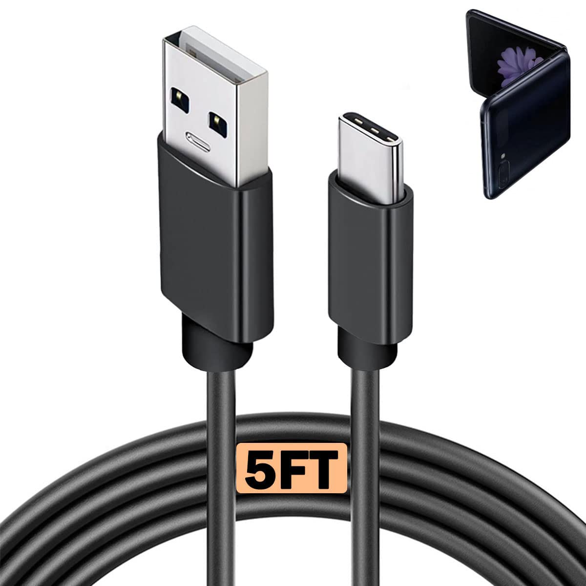 Usb C Charger Cable For Samsung Galaxy Z Flip 6, Flip 5, Flip 4, Flip 3, Flip 2, Samsung Galaxy Z Fold6, Fold 5, Fold 4, Fold 3,