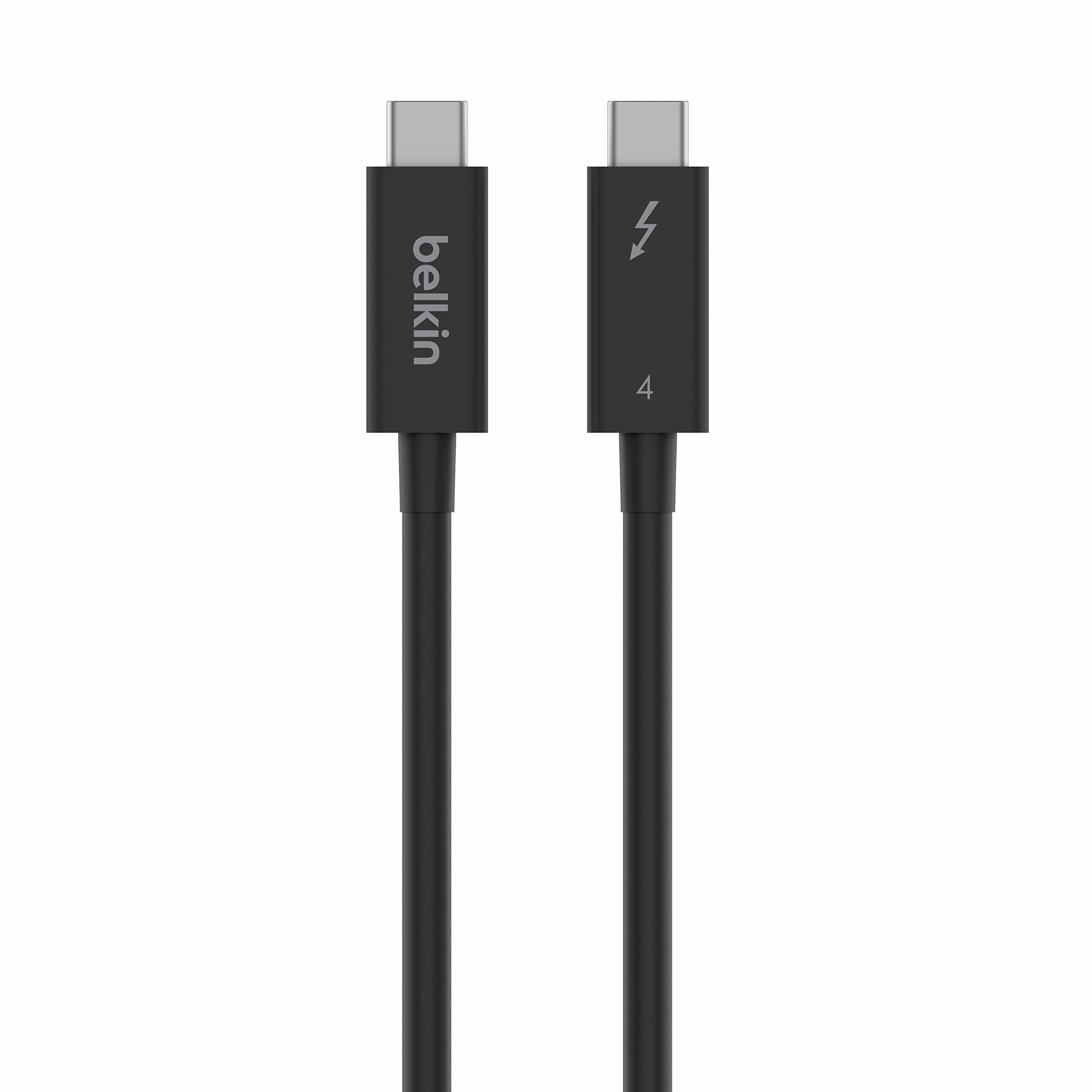 Belkin Active Thunderbolt 4 Cable (2M 66Ft), Usb Type C Connection With 100W Power Delivery Pd Enabled, Usb 4 Compliant And Comp