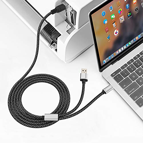 Moswag 6.6Ft/2M Usb2.0 Printer Cable Midi Cable Printer Cord Usb C To Midi Cable A Male To B Male Cord Usb C Scanner