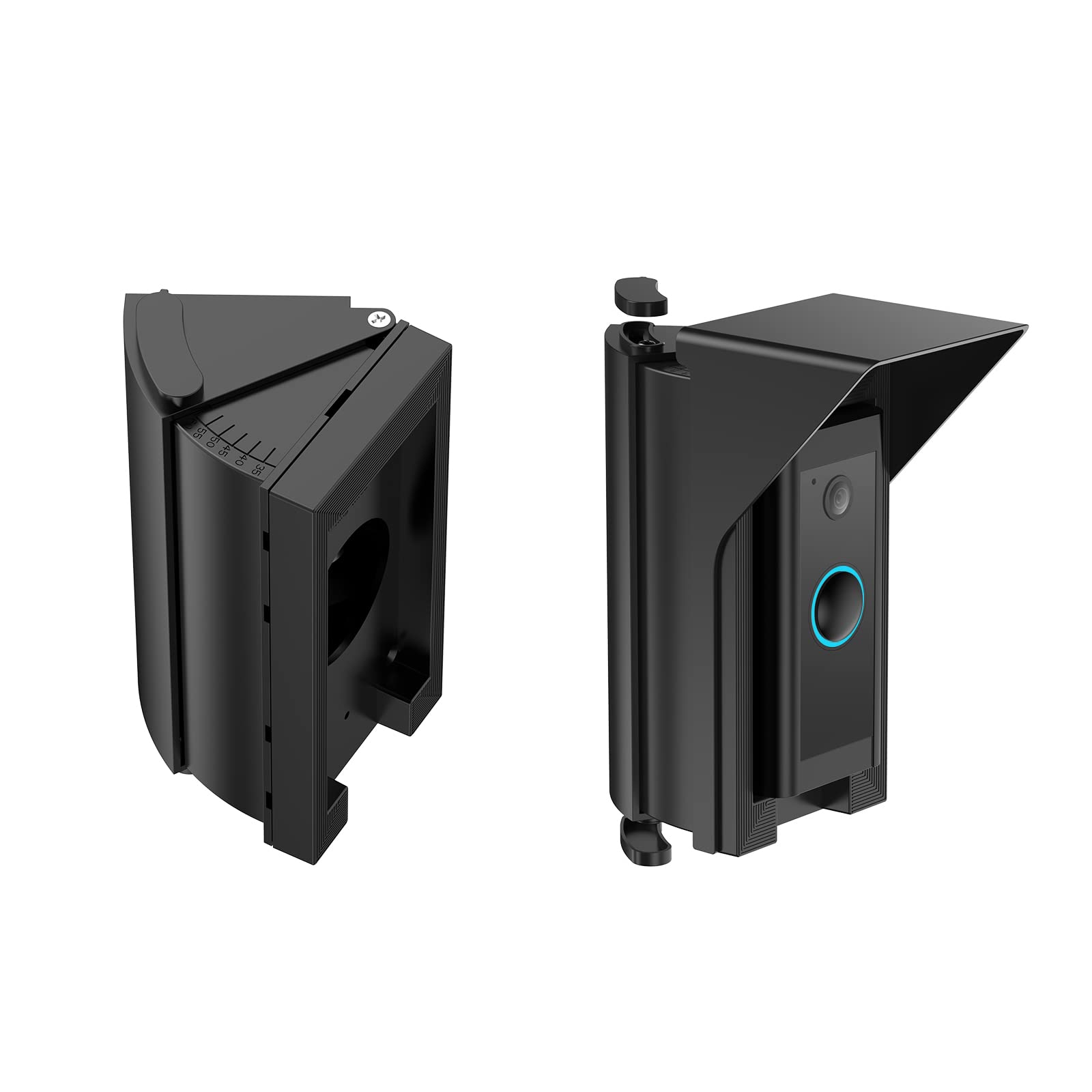 Olaike Waterproof Adjustable (30 To 60 Degree) Angle Mount For Ring Video Doorbell Wired,Doorbell Angle Mount,Expand The View Ar