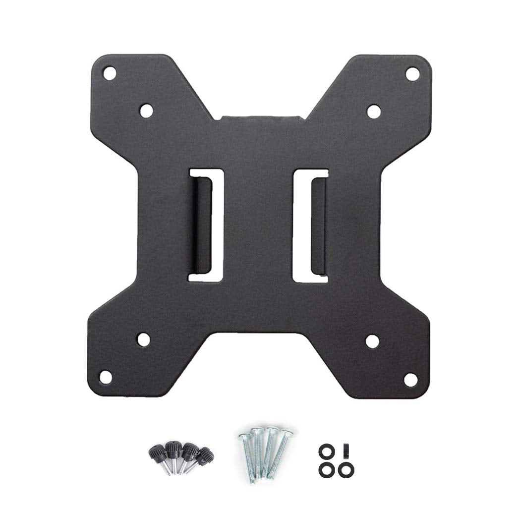 Vivo Steel Vesa Bracket 75X75 And 100X100 Mounting For Computer Monitor, Quick Release Removable Vesa Plate, Black, Pt Sd Va01A