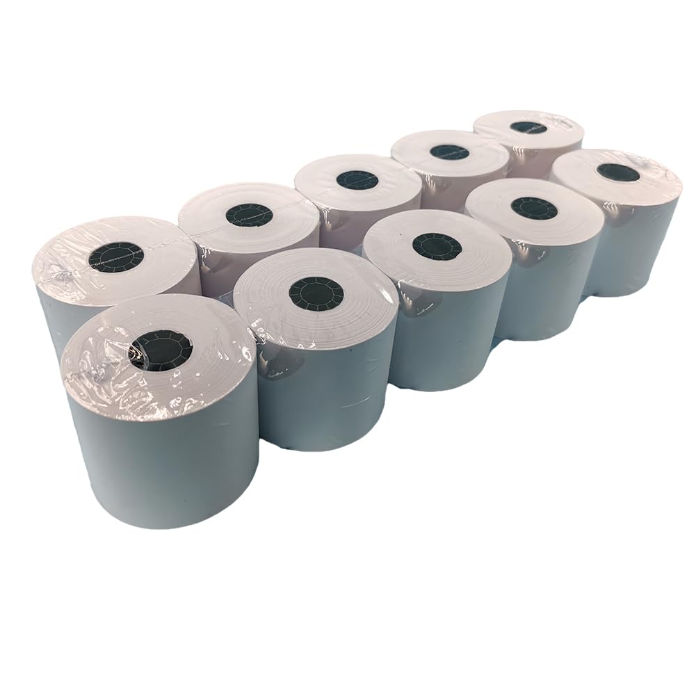 2 1/4 in x 150 ft Calculator Paper Rolls 2 1/4 Adding Machine Tape Paper Rolls, for HR-10RC, HR-170RC, HR-200RC, EL-1197PIII, EL