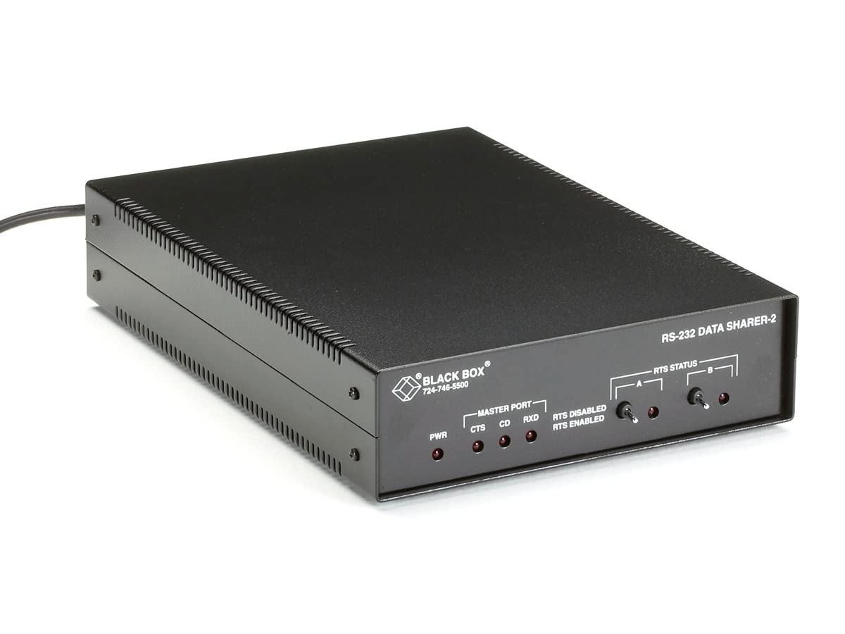 Black Box Rs 232 Data Sharer  2 Port (In Metal Case)   Taa Compliant