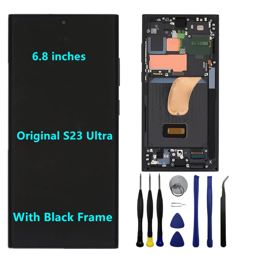 6.8'' Original Amoled 120 Hz For Samsung Galaxy S23 Ultra Screen Replacemen Oem S23Ultra 5G S918U S918U1 S918B S918E Display Tou
