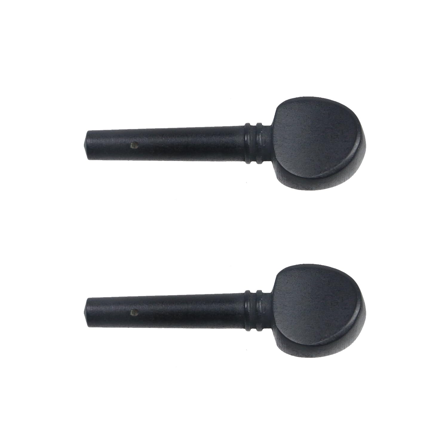 Geesatis 4 Pcs 4/4 Violin Tuning Pegs Fiddle Black Ebony Wood Violin Tuning Pegs Replacement Sets