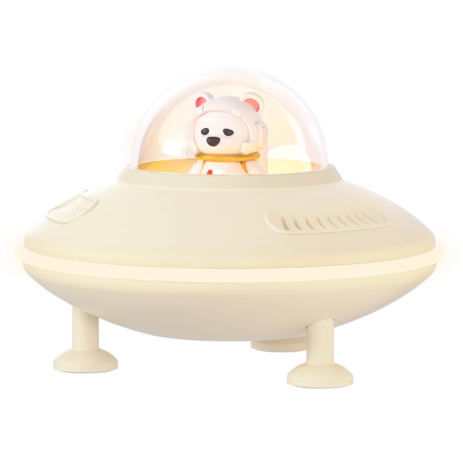 Mini Speaker, Wireless Speaker With Lights, Cute Bluetooth Speaker For Teen Room Decor, Bluetooth 5.4, Usb Disk&Aux&Tf Card Input, Birthday Gifts For Women, Teen Girl Gifts Trendy Stuff   Beige