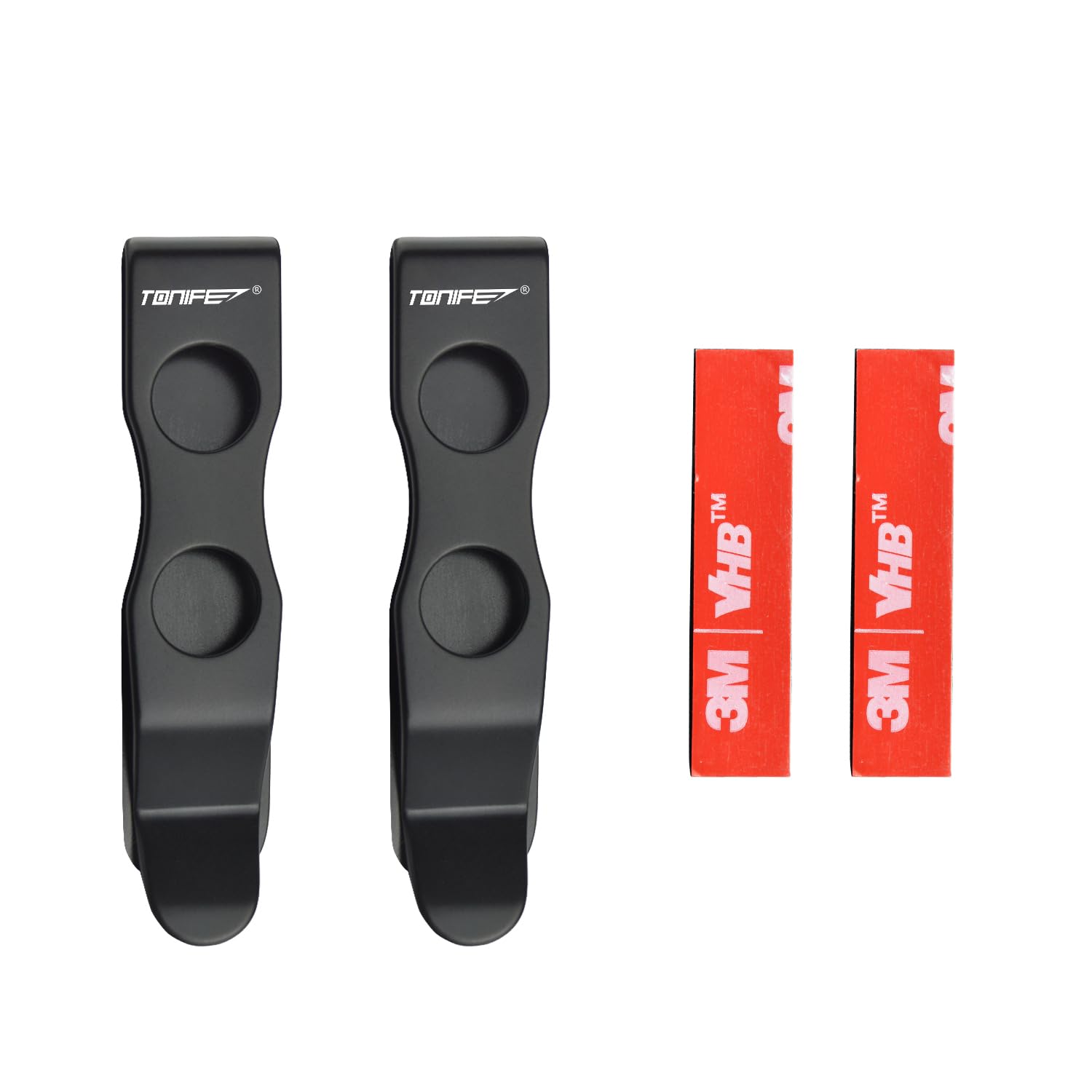 Tonife Pocket Clip For Smartphones Multi Tool Utility Clip For Belt Holster Mobile Case, Secured With 3M Vhb Adhesive, Stainless