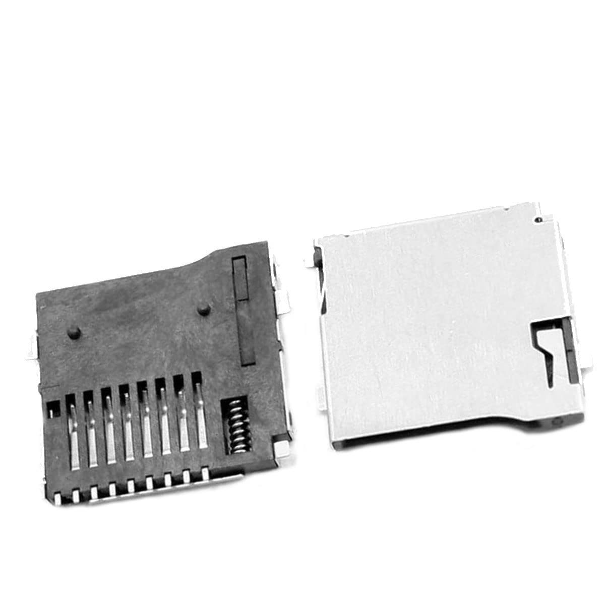 Pack Of 15 Sd Card Slot Sockets Pcb Mount Connector Spring Loaded Push Push Micro Sd Transflash Memory Card Socket Slot