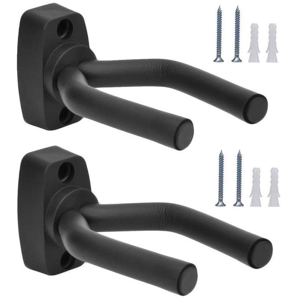 Guitar Wall Hanger Stands Ukulele Wall Mount 2 Pack Violin Hook Keep Holder Display Rack Bracket For Most Guitar Bass Accessorie