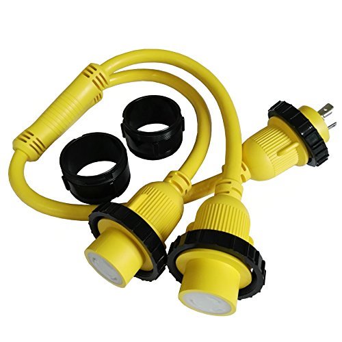 Parkworld 692040 Splitter, Marine 30 Amp Shore Power L5 30P Male Plug To (2) L5 30R Female Connector