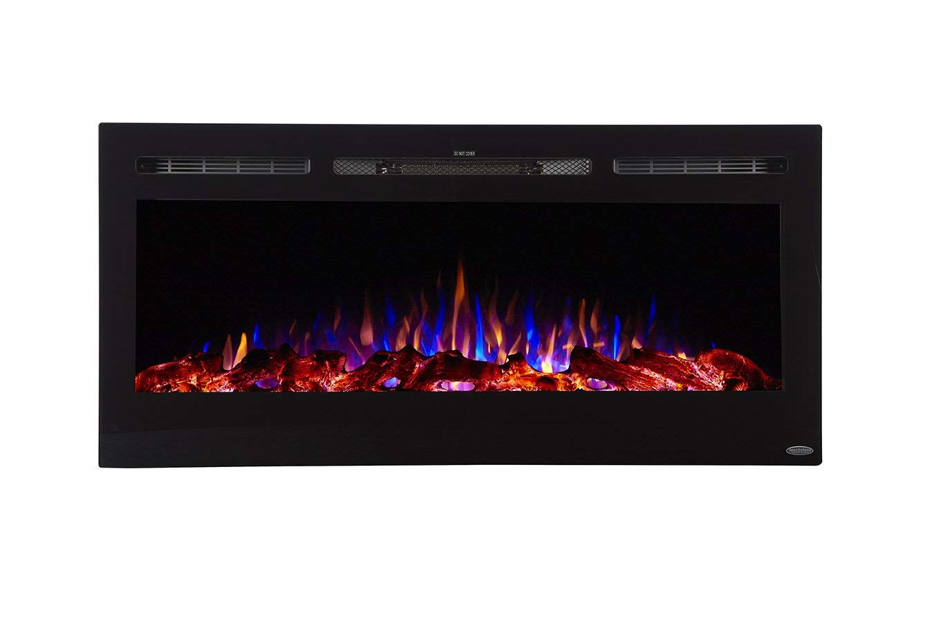 Touchstone Smart Electric Fireplace The Sideline 45 Inch Wide In Wall Recessed 30 Realistic Ember Color/Flame Options 1500W Heat