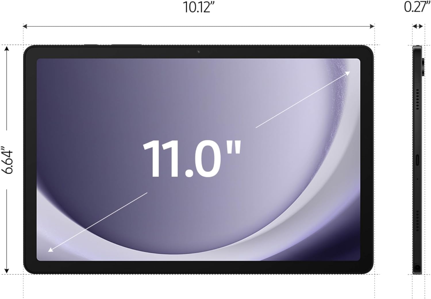 Samsung Galaxy Tab A9+ 11 Inch 64Gb Android Tablet, Big Screen, Quad Speakers, Upgraded Chipset, Multi Window Display, Slim, Lig