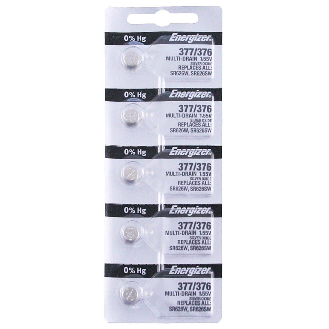 Energizer 377/376 Watch Batteries (Pack Of 5)