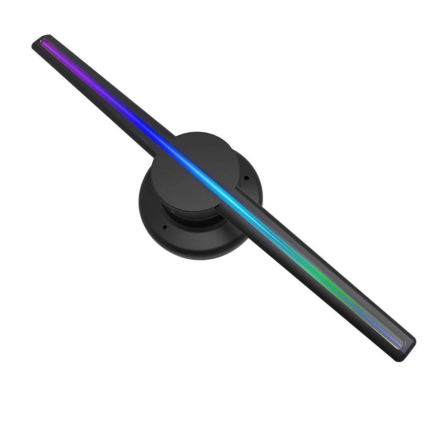 Cacacol 3D Circle App Hologram Advertising Fan 224 Lights 16.5' Wi Fi Holographic Led Fan Creative Advertising Design Store Sign