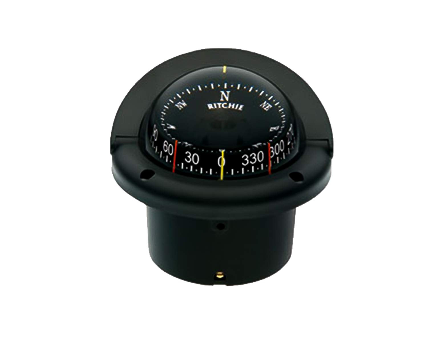 Ritchie Navigation Compass, Flush Mount, 3.75'' Combi, Black