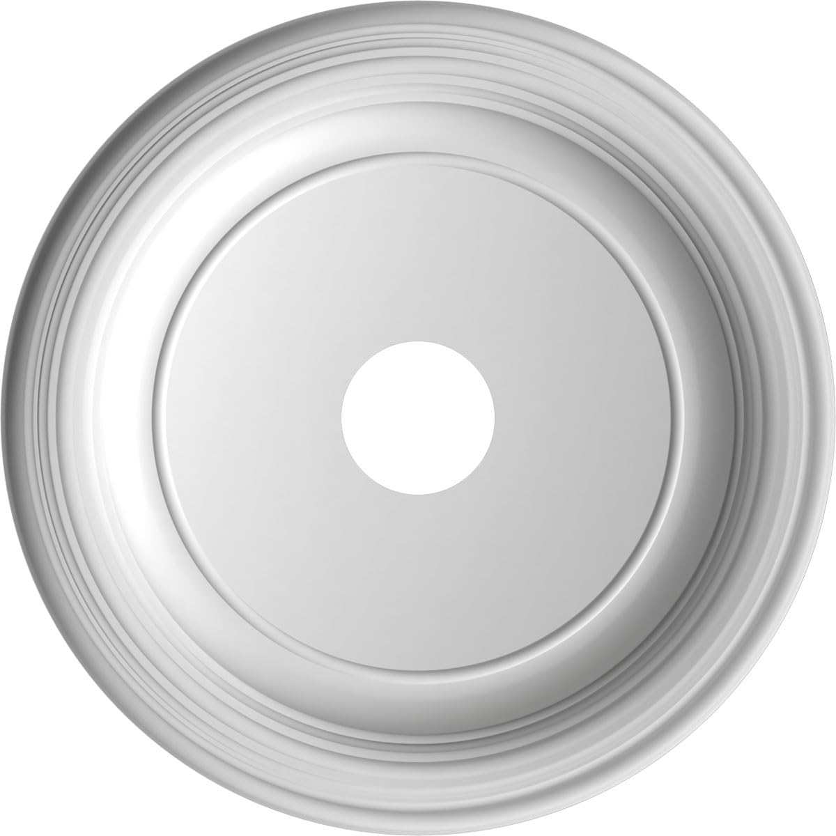 Ekena Millwork 19Od X 3 1/2Id X 1 1/2P Traditional Thermoformed Pvc Ceiling Medallion (Fits Canopies Up To 11 1/2), Aged Copper