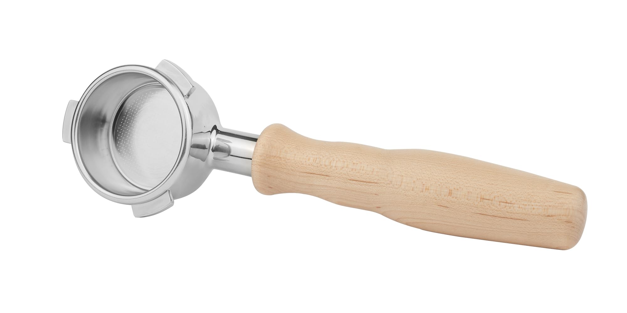 Lilq 54Mm Bottomless Naked 3 Ears Portafilter | Compatible With 54Mm Breville Machines | Stable Handle (Maple, 54Mm Breville)